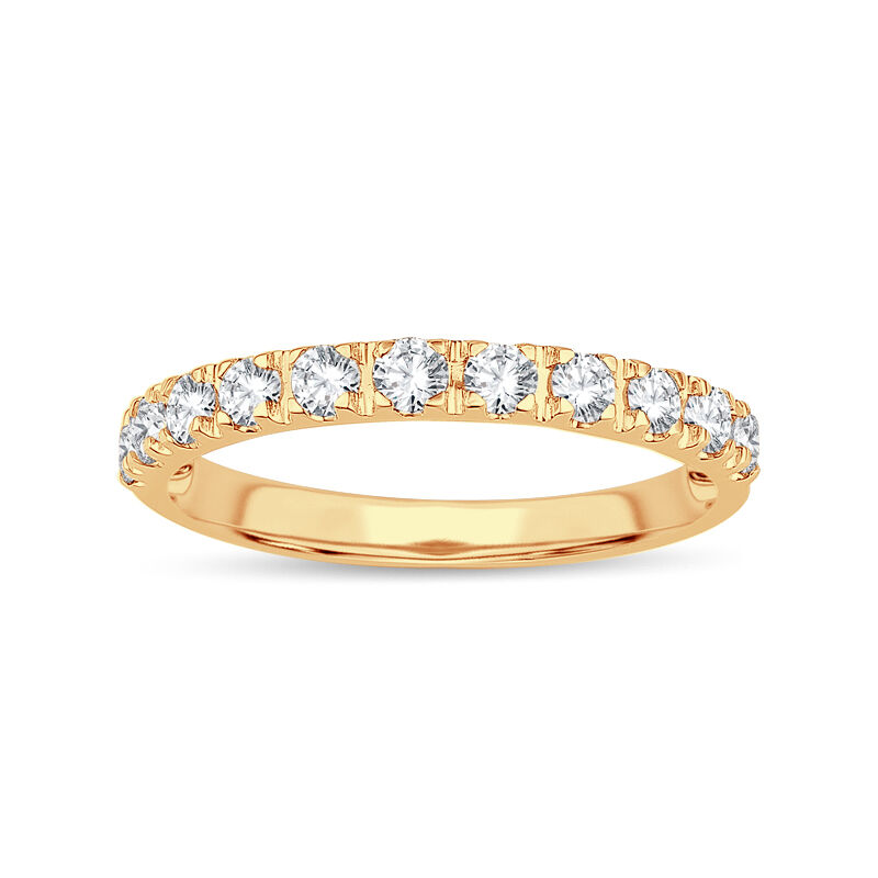 Diamond 1/2ctw. Prong-Set Anniversary Band in 14k Yellow Gold image number null
