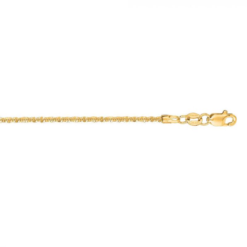 Round Sparkle Chain 16" in 14k Yellow Gold image number null
