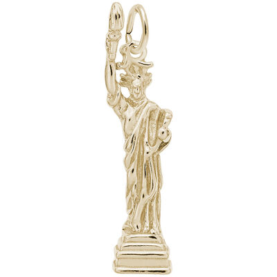 Statue Of Liberty Charm in 10K Yellow Gold