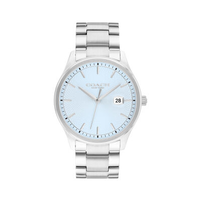Coach Men's Blue Dial Stainless Steel Watch 14602751