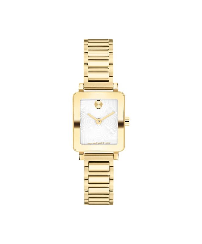 Movado BOLD Evolution 2.0 Silver White Dial Yellow Gold Tone 3601328 image number null