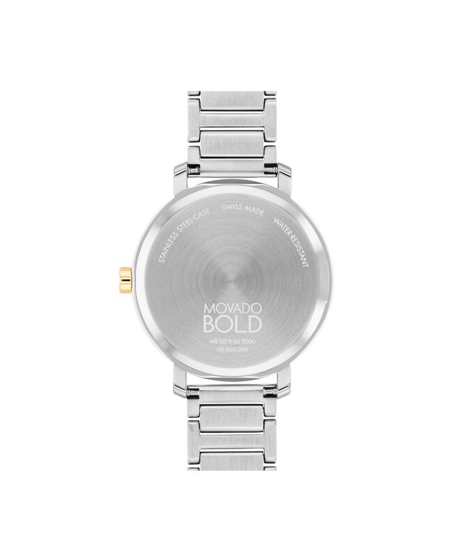 Movado Bold Ladies Yellow Gold Ion Plated & Stainless Steel Evolution 2.0 Watch 3601105 image number null