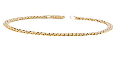 Solid Miami Cuban Link 7" Chain 3.5mm in 14k Yellow Gold
