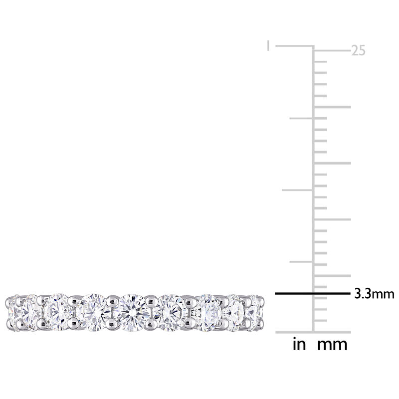 Created Moissanite 2 1/2ctw. Eternity Ring in Sterling Silver image number null
