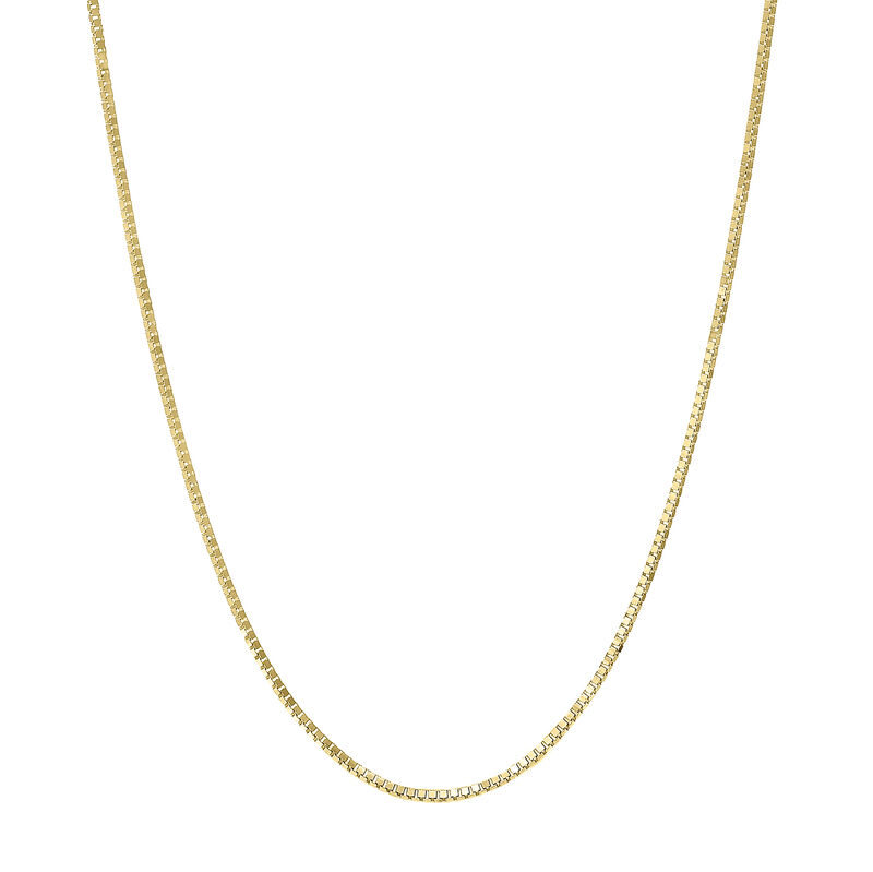 Box Chain 20" in 14k Yellow Gold (1.05mm) image number null