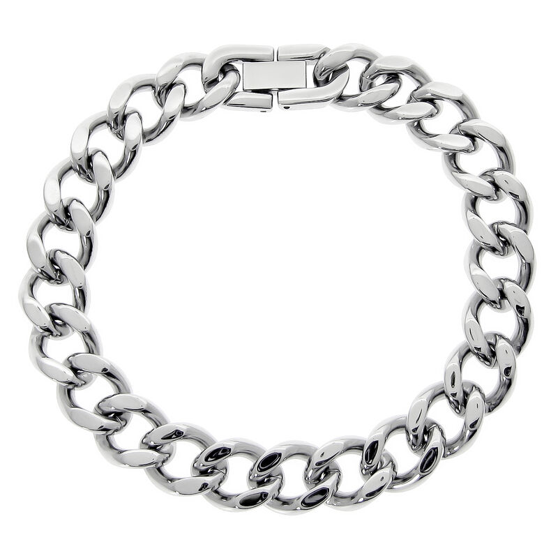 Men's Stainless Steel Chunky Chain Link Bracelet image number null