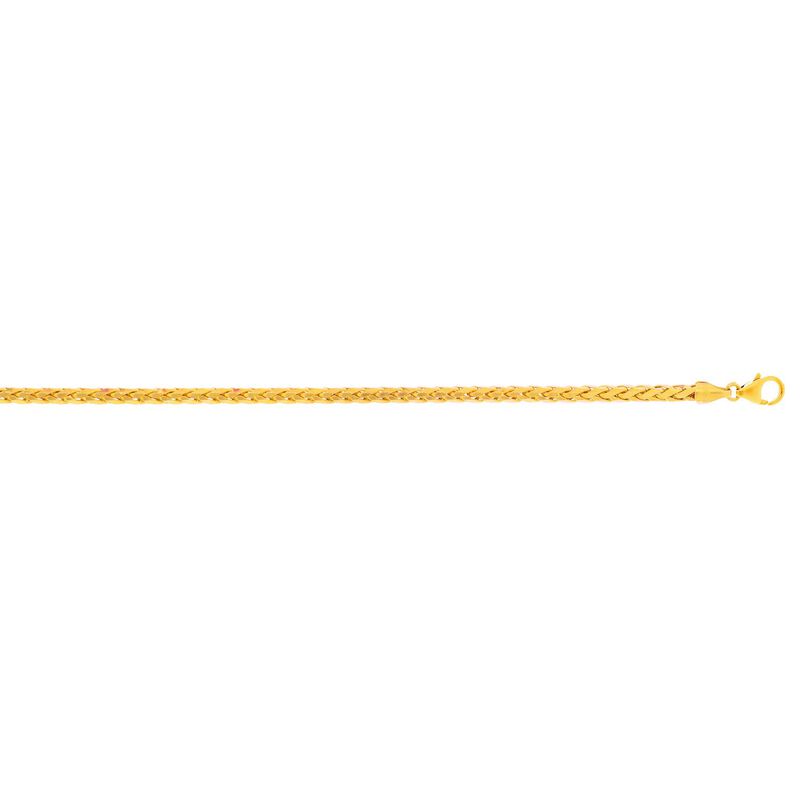 Round Diamond-Cut Solid Palm 22" Chain 4.1mm in 14k Yellow Gold image number null