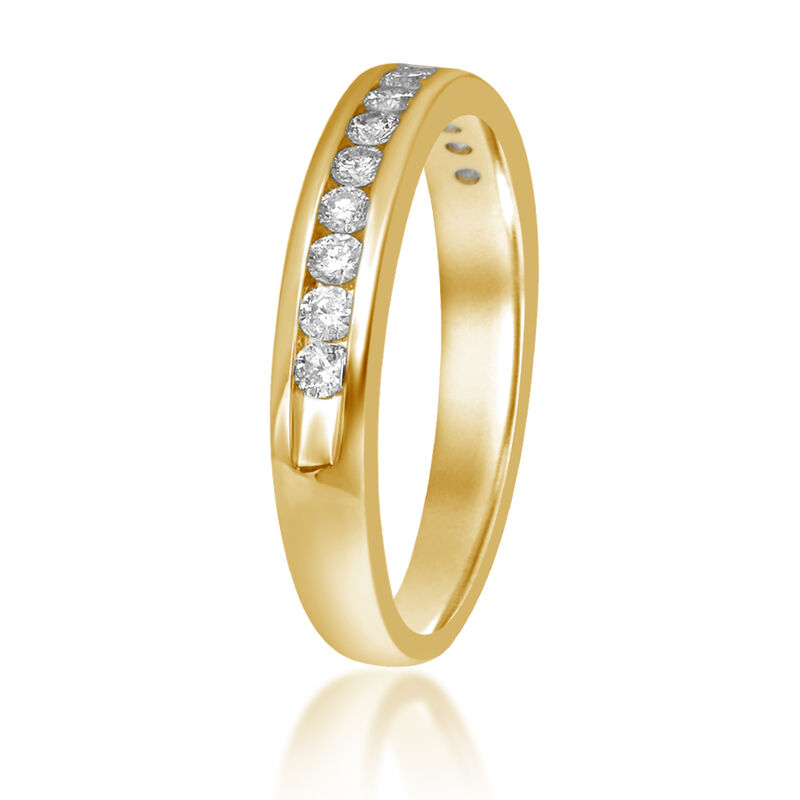 Diamond 1/4ctw Channel Band in 14K Yellow Gold (H/I-I1/I2) image number null