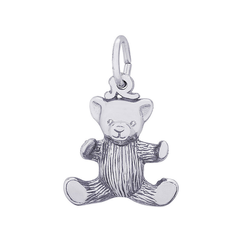 Teddy Bear Sterling Silver Charm image number null