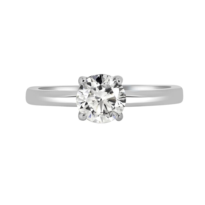 Brilliant-Cut 1ct. Hidden Halo Lab Grown EF VS Diamond Engagement Ring Setting in 14k White Gold image number null