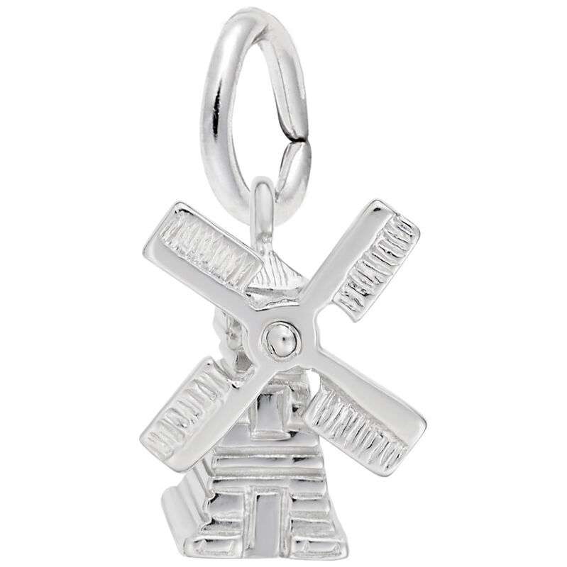 Windmill Charm in Sterling Silver image number null