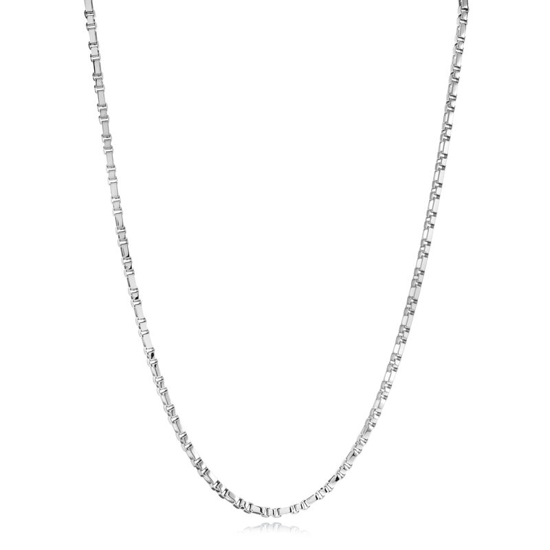 Italgem Steel Figaro Box Chain 22" in Stainless Steel (3mm) image number null