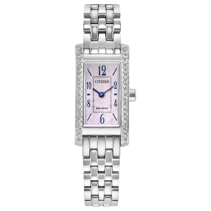 Citizen Ladies Petite Palidoro Mother of Pearl Dial Stainless Steel 28mm Watch EG7110-54Y image number null