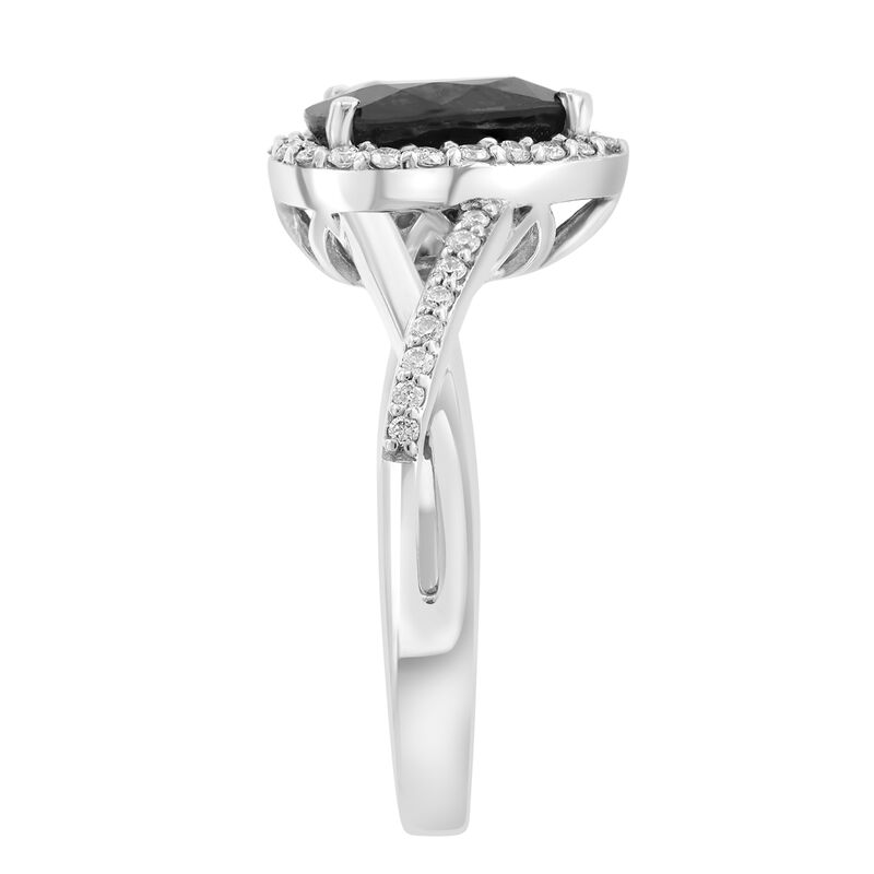 EFFY Sapphire & Diamond Ring in 14k White Gold image number null