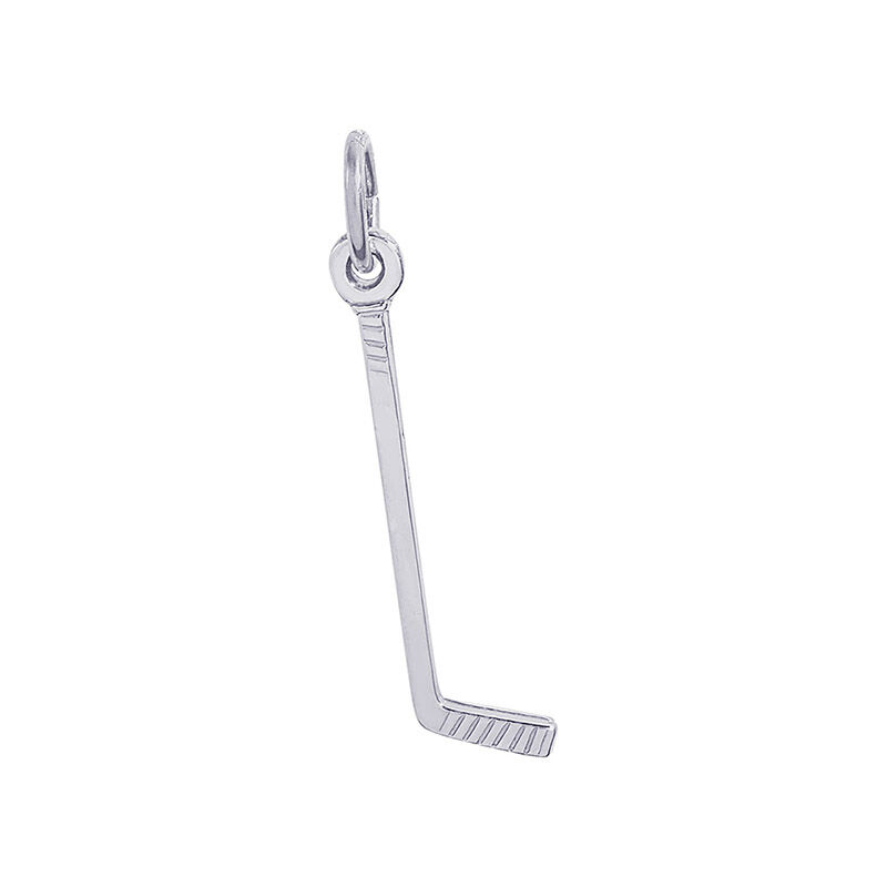 Hockey Stick Sterling Silver Charm image number null