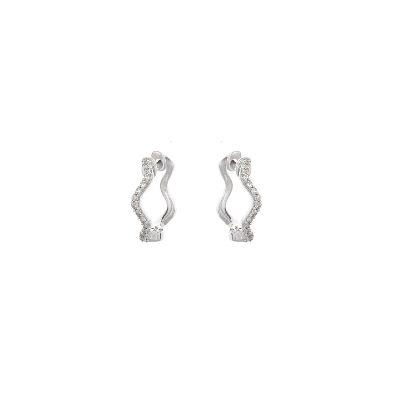 Olivia, 10kt. WG Diamond Hoops image number null