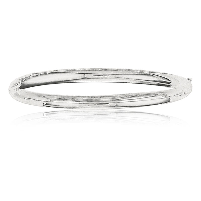Classic Bangle 5mm in 14k White Gold image number null
