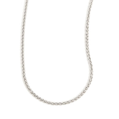 Spiga Chain 20" in Sterling Silver (1.5mm)