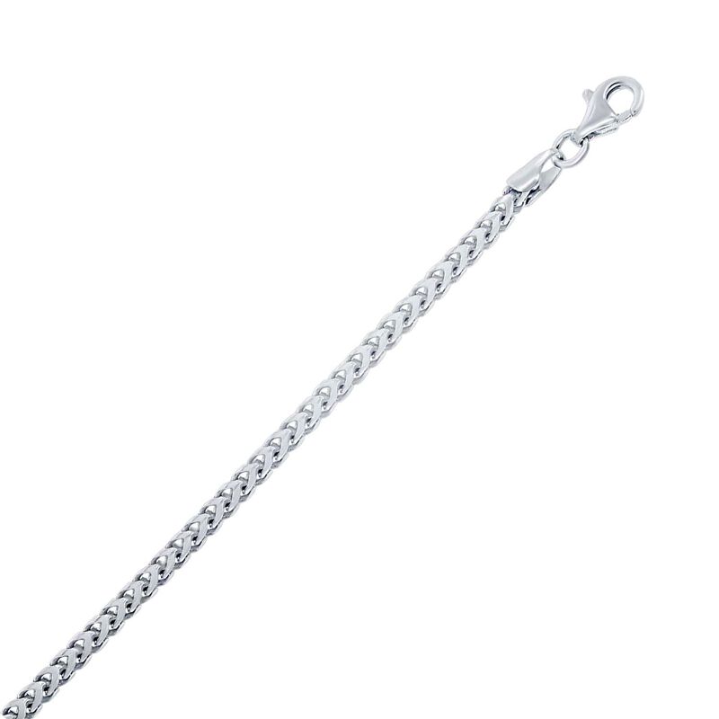 Ladies 'Franco' Chain Necklace in Sterling Silver 22" image number null