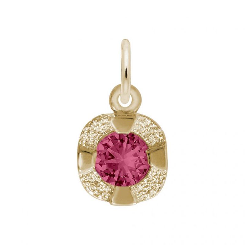 February Birthstone Petite Charm in 10k Yellow Gold image number null