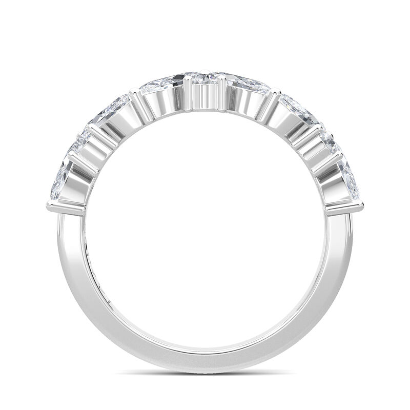 Lab Grown Diamond 2ctw. Marquise & 14k White Gold Anniversary Ring image number null