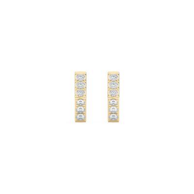 Lab Grown Diamond Earrings in 10k Yellow Gold