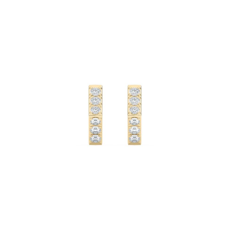 Lab Grown Diamond Earrings in 10k Yellow Gold image number null