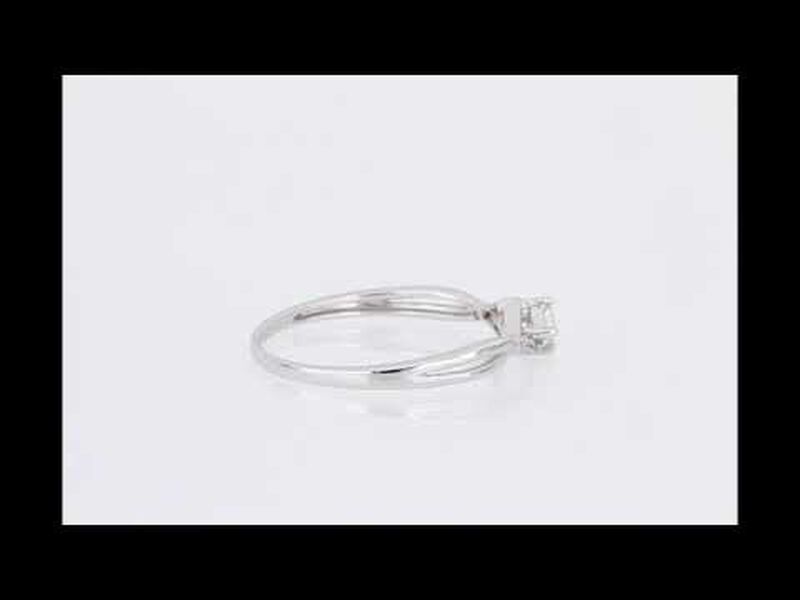 Princess & Round Cut Diamond Promise Ring 1/7ctw. in 10k White Gold  image number null