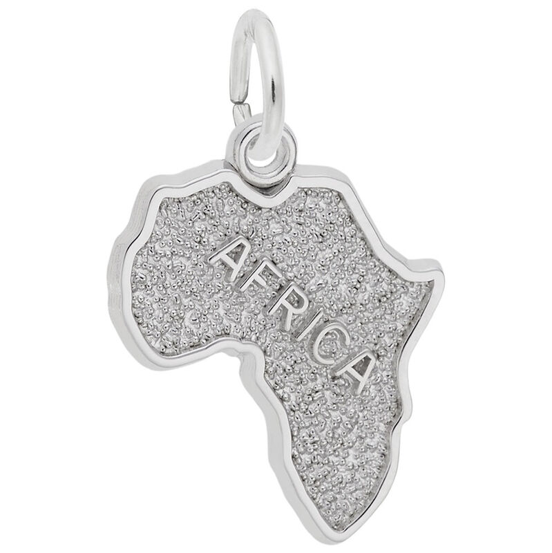 Africa Charm in Sterling Silver image number null