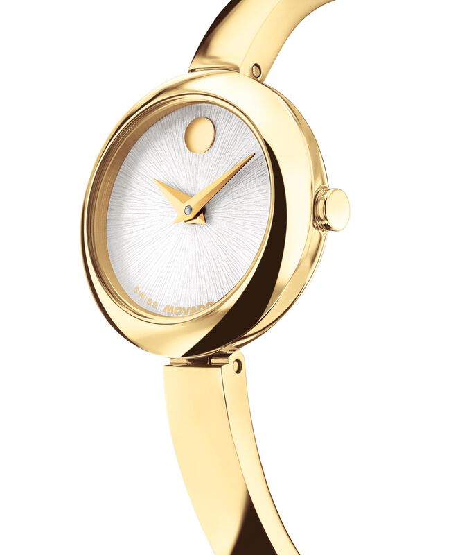 Movado Museum Bangle Silver White Dial Watch 0608063 image number null