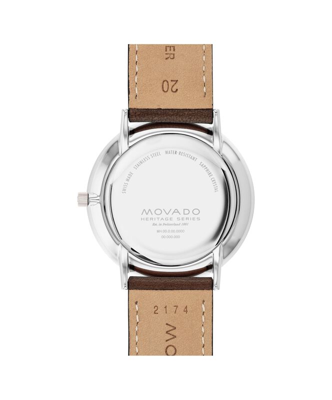 Movado Heritage Silhouette Watch Ivory Dial 3650187 image number null