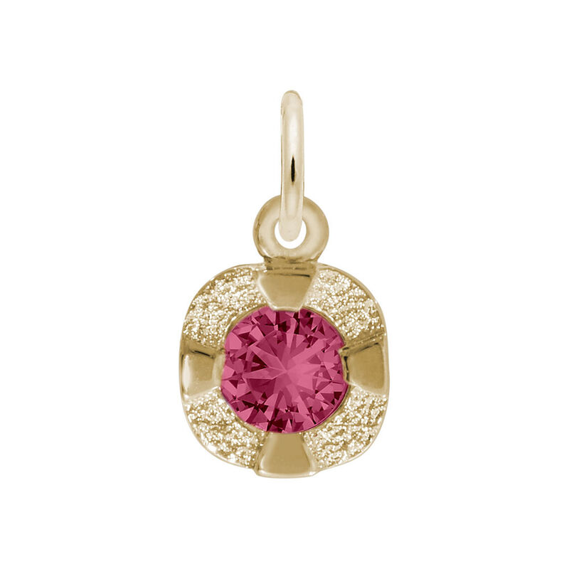January Birthstone Petite Charm in 10k Yellow Gold image number null