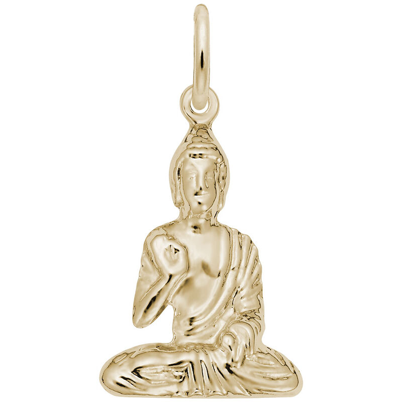 Buddha Charm in Gold Plated Sterling Silver image number null
