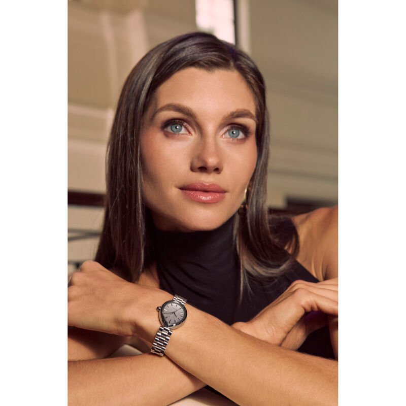 Citizen Ladies L Rainell Eco Drive White Dial Stainless Steel 26mm Watch EM1200-55A image number null