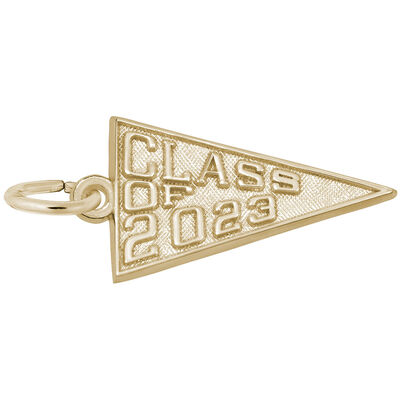 Class of 2023 Charm in Gold Plated Sterling Silver
