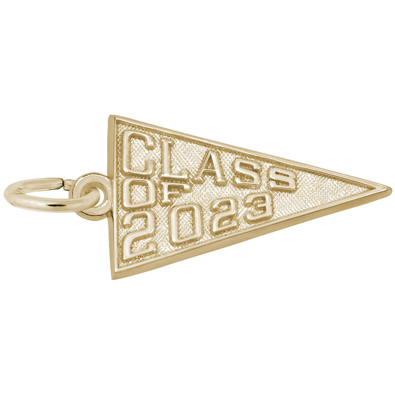 Class of 2023 Charm in Gold Plated Sterling Silver image number null