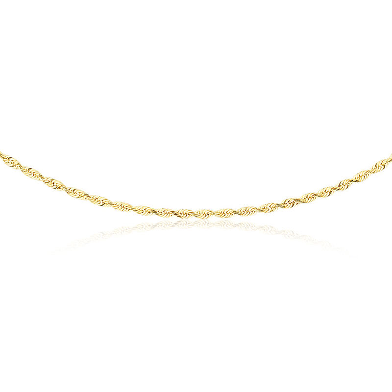 Rope 18" Chain in 10k Yellow Gold image number null