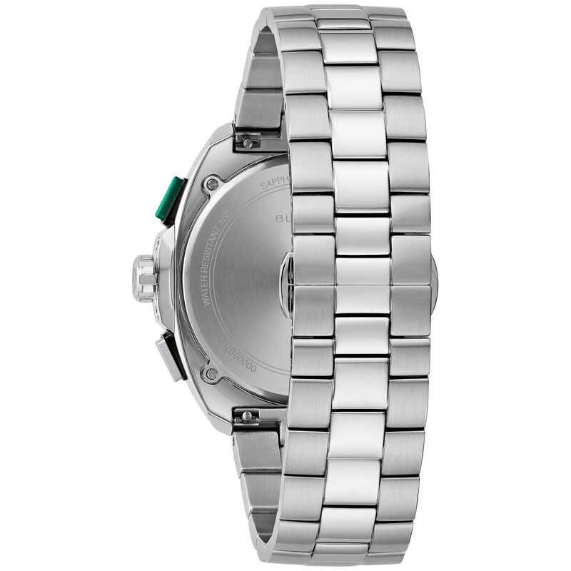 Bulova Racer Chronograph Green Dial Stainless Steel Watch 98B468 image number null