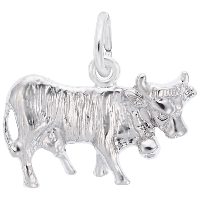 Cow Charm in Sterling Silver image number null