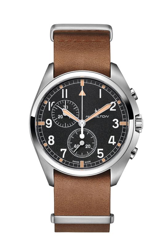 Hamilton Men's Khaki Aviation Pilot Pioneer Chrono Quartz Watch H76522531 image number null