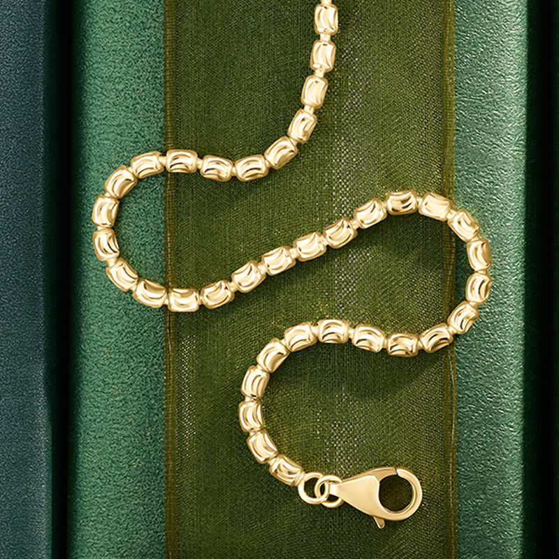 Barrel Chain 24" in 10k Yellow Gold (3mm) image number null