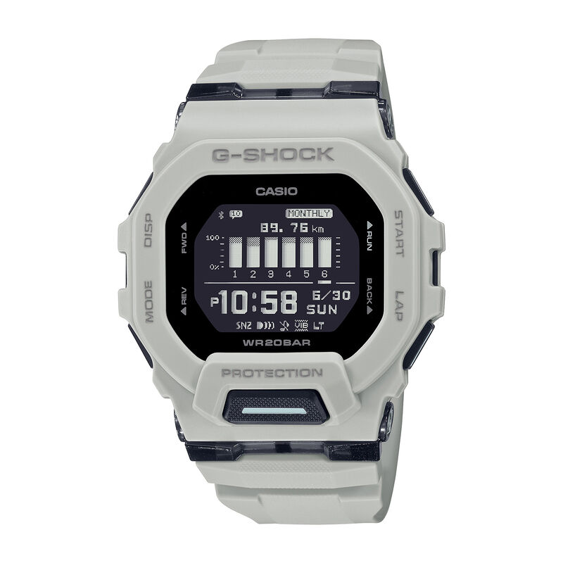 G-Shock Men's Analog-Digital S. Tracker Gray Resin Watch GBD200UU-9 image number null