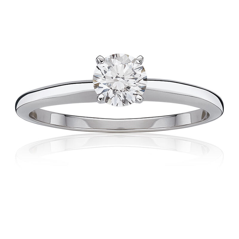 Lab Grown Diamond 1ct. Classic Round Solitaire Engagement Ring image number null