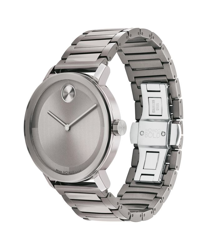 Movado Bold Men's Grey Ion Plated Stainless Steel Evolution 2.0 Watch 3601096 image number null