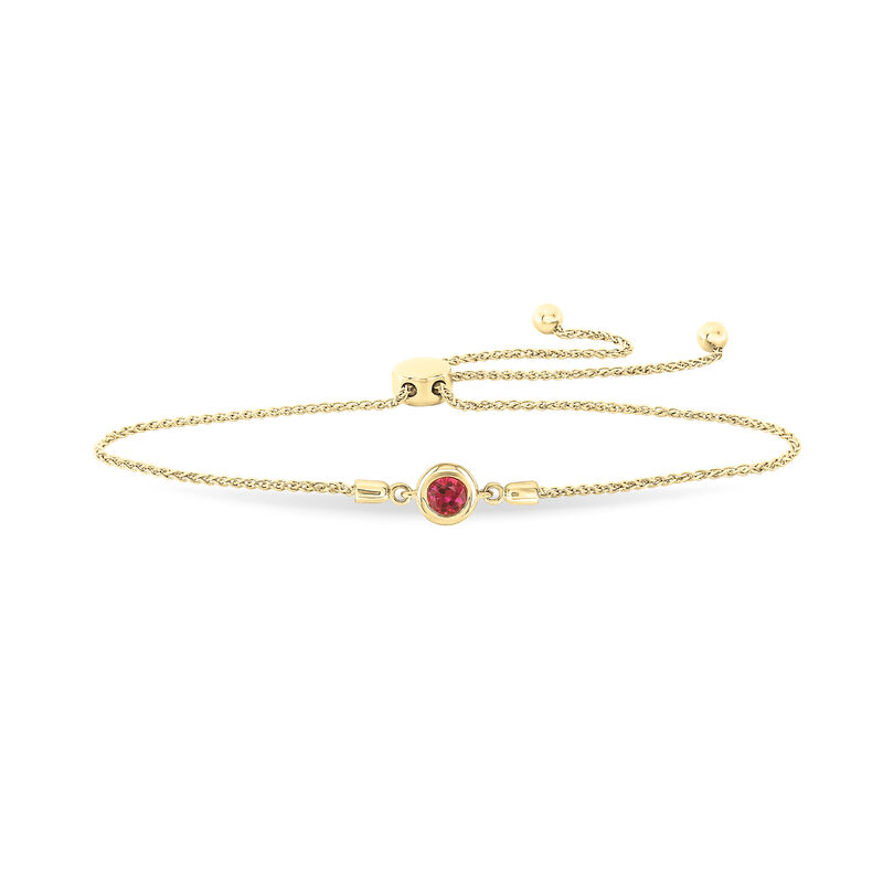 Ruby Bolo Bracelet in 10k Yellow Gold image number null
