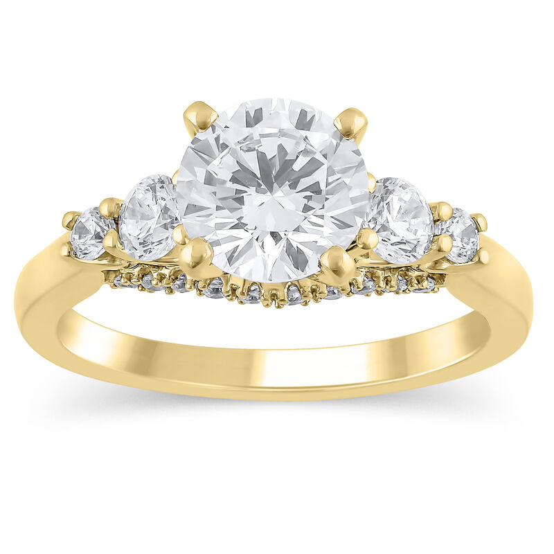 Brilliant-Cut Lab Grown 2ctw. Diamond Engagement Ring in 14k Yellow Gold image number null