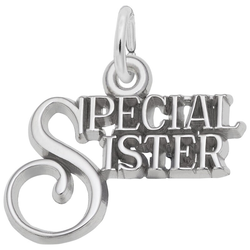 Special Sister Sterling Silver Charm image number null