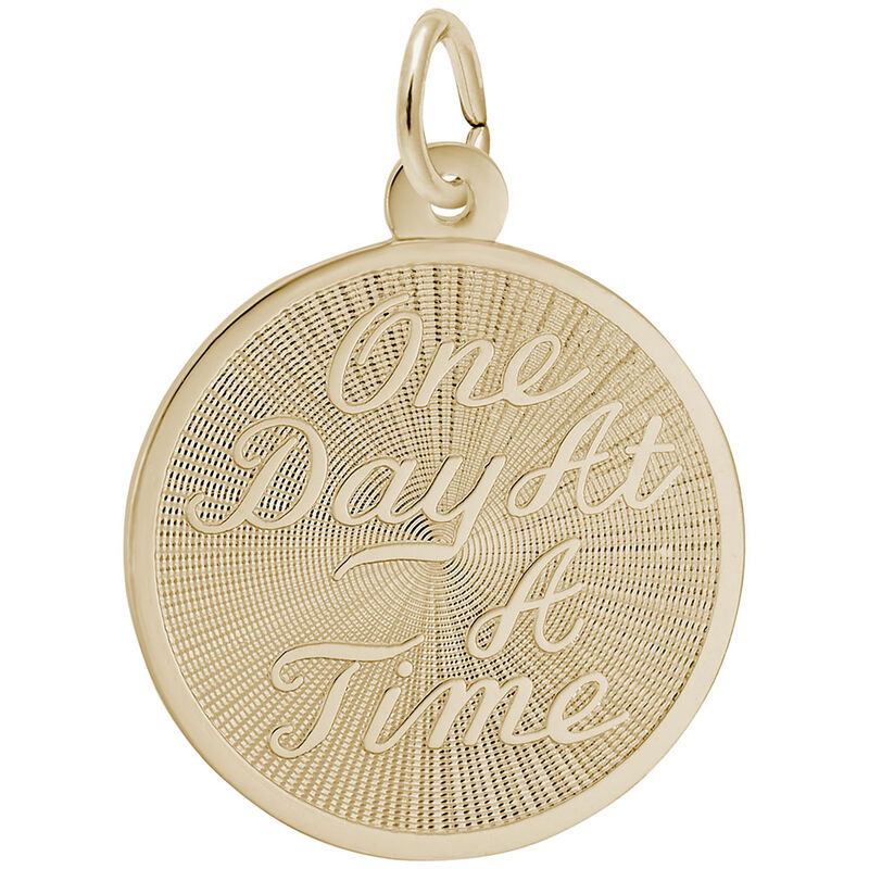 One Day at a Time Charm in 14k Yellow Gold image number null