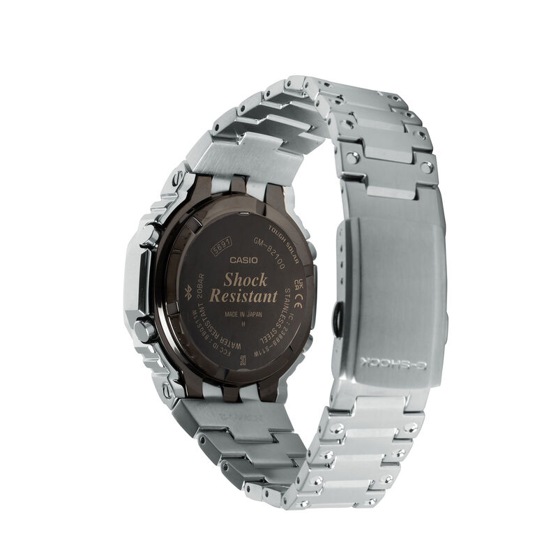G-Shock Men's Full Metal Black Dial w/Polychromatic Accents Bracelet 45mm Watch in Connected Stainless Steel GMB2100PC-1A image number null