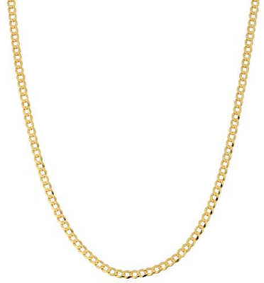 Cuban Chain 22" in 10k Yellow Gold (7.5mm)